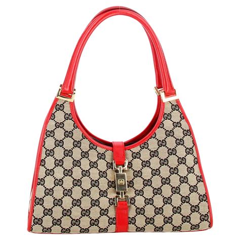 Gucci GG Canvas Handbag Jackie Bardot 